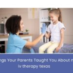 Patient receiving NAD+ IV therapy at a modern Texas wellness clinic