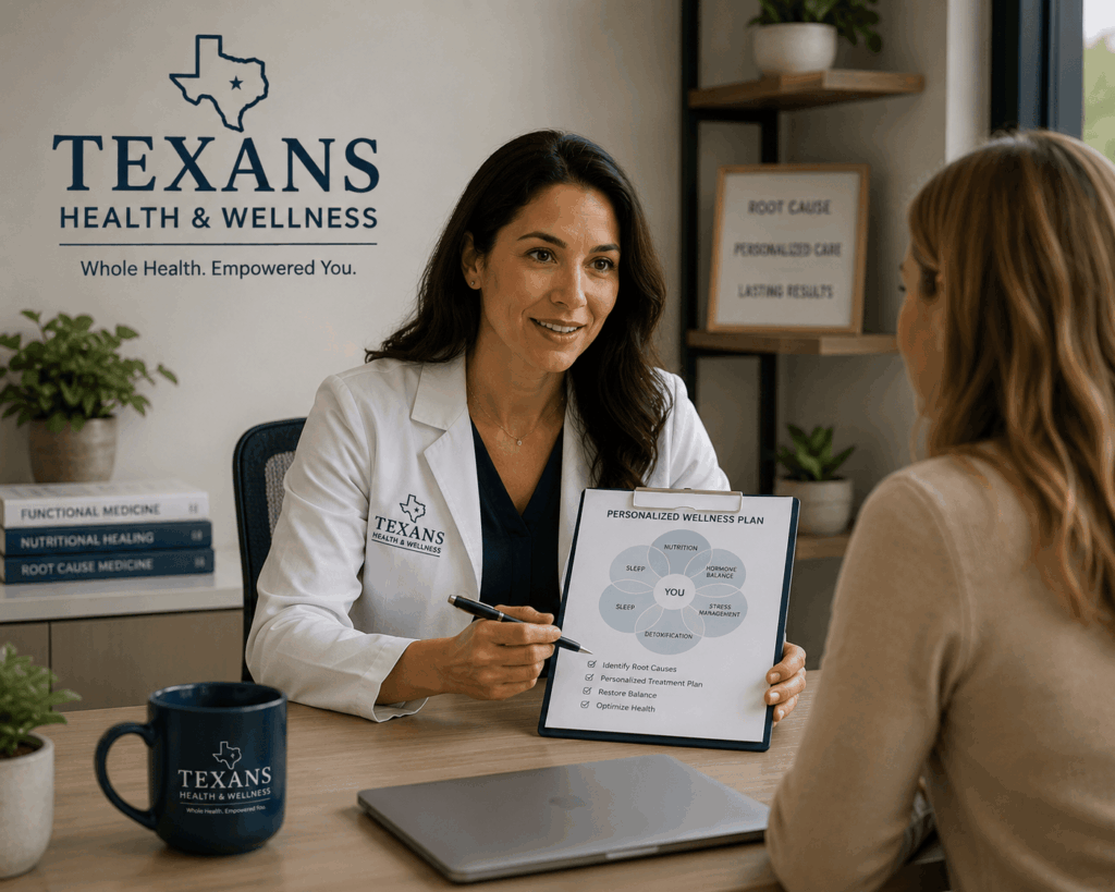 Preventive healthcare provider discussing fatigue symptoms with patient in Garland Texas