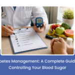 Doctor discussing personalized diabetes management and blood sugar control with patient