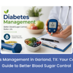 Healthcare provider discussing diabetes management with patient in Garland, Texas