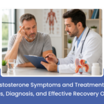 Doctor discussing low testosterone treatment with patient in Garland Texas