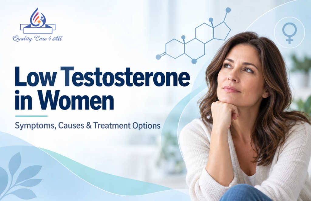 Low testosterone in women – symptoms, causes, and treatment options